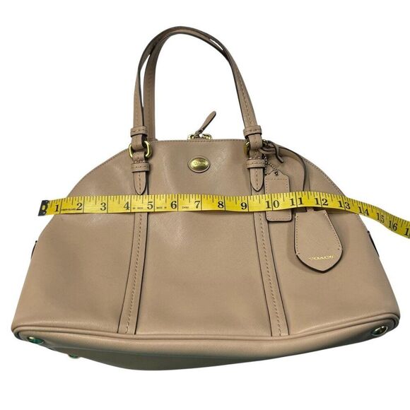 Coach Peyton Cora Dome Top Satchel Bone Sand - Picture 6 of 16